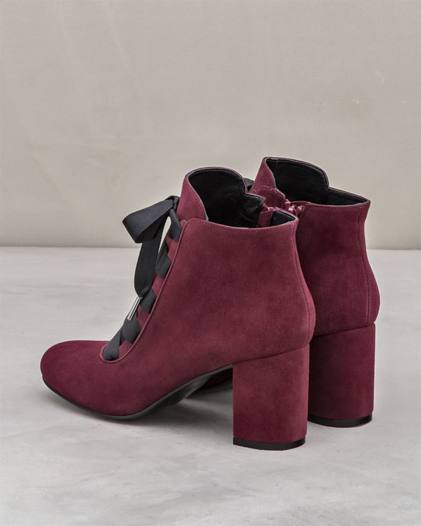 Bordo kadın bot - Elle Shoes