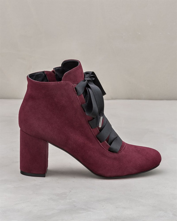 Bordo kadın bot - Elle Shoes