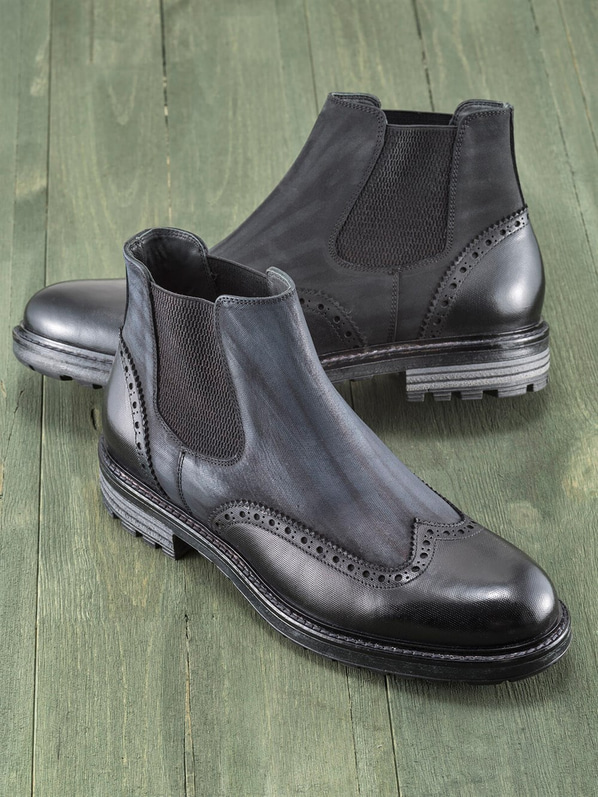 Siyah erkek bot - Elle Shoes
