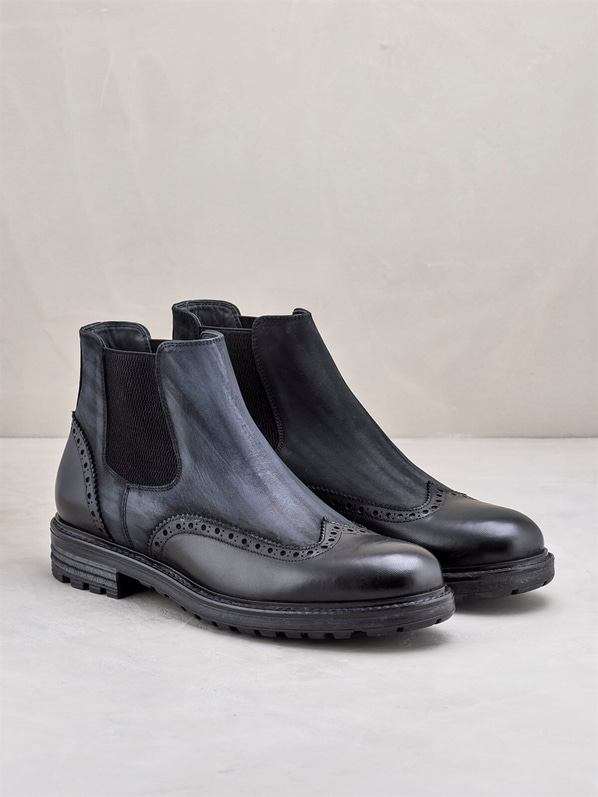 Siyah erkek bot - Elle Shoes