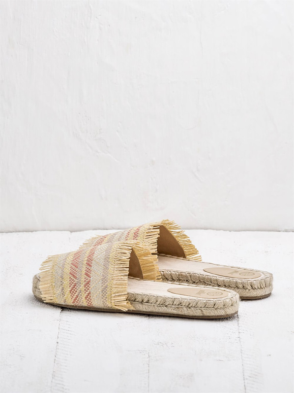 Bej kadın terlik - Elle Shoes