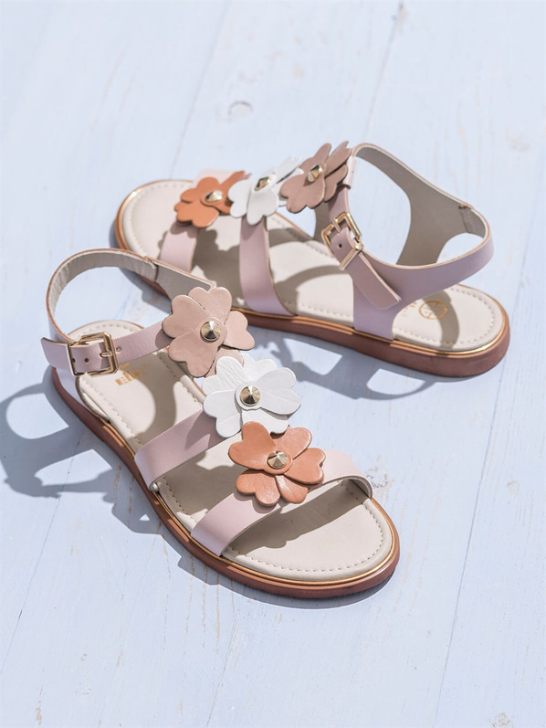 Pudra kadın sandalet - Elle Shoes