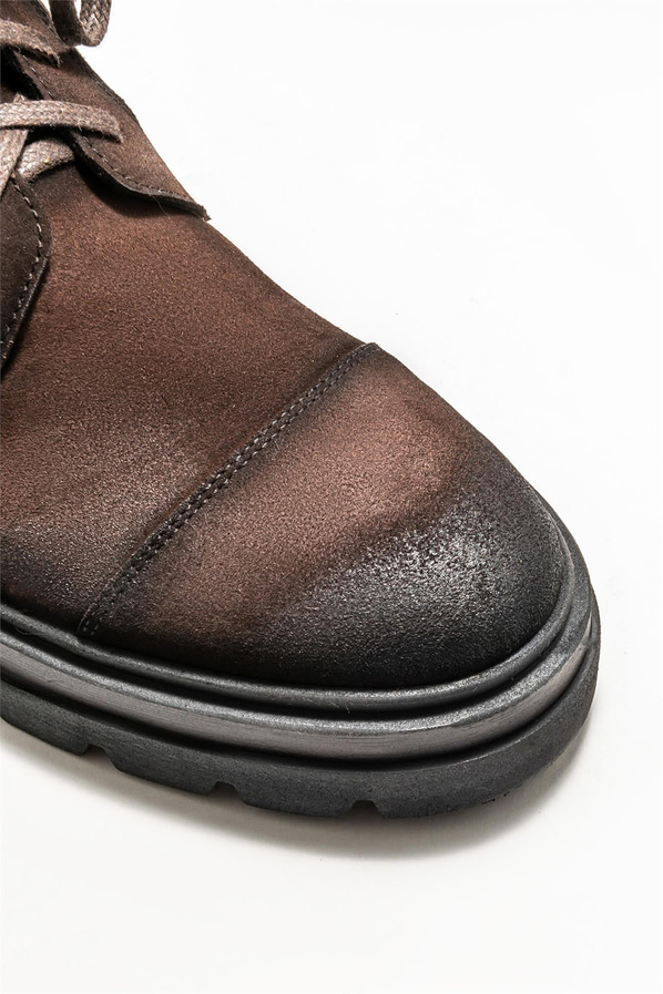 Kahve deri erkek günlük bot, günlük kullanım için - Elle Shoes