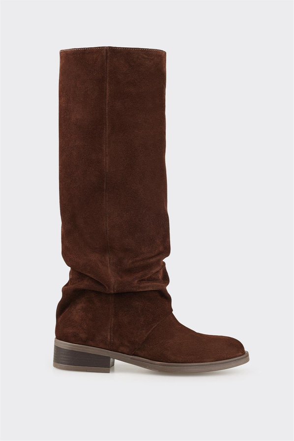 Kahve Derği Kadın Çizme