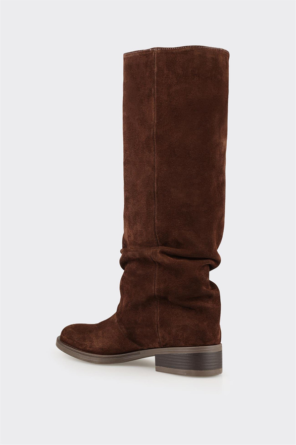 Kahve Derği Kadın Çizme