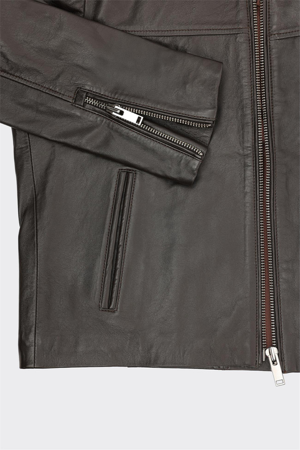 Kahve Deri Erkek Ceket