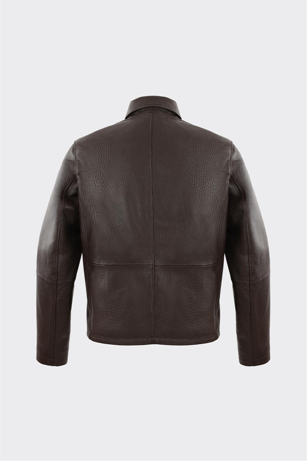 Kahve Deri Erkek Ceket