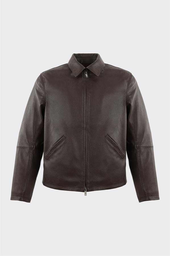 Kahve Deri Erkek Ceket