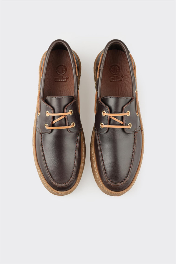 Kahve Deri Erkek Günlük Ayakkabı