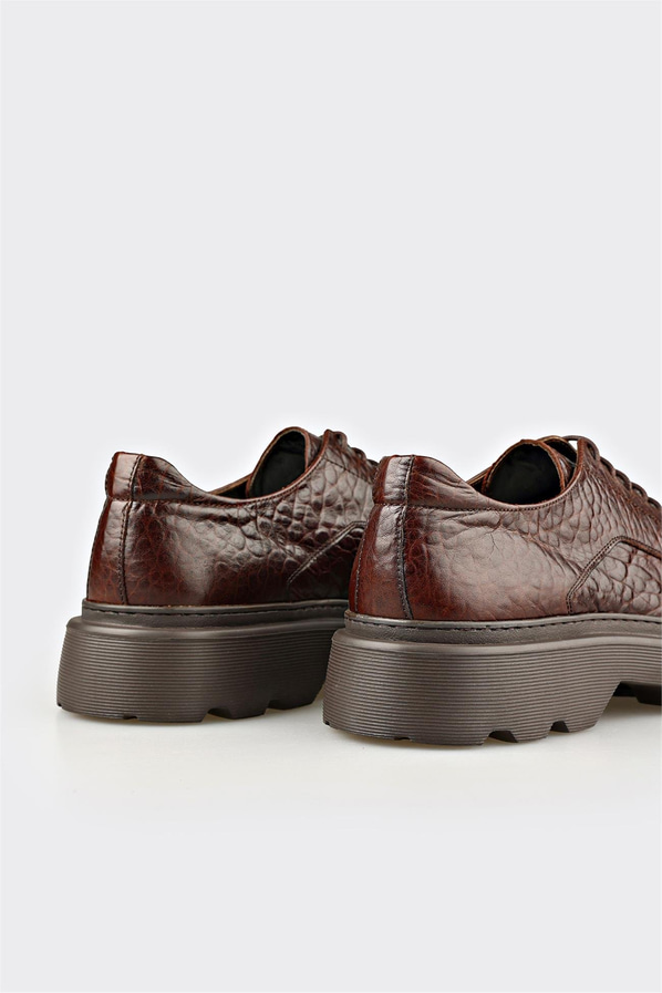 Kahve Deri Erkek Günlük Ayakkabı