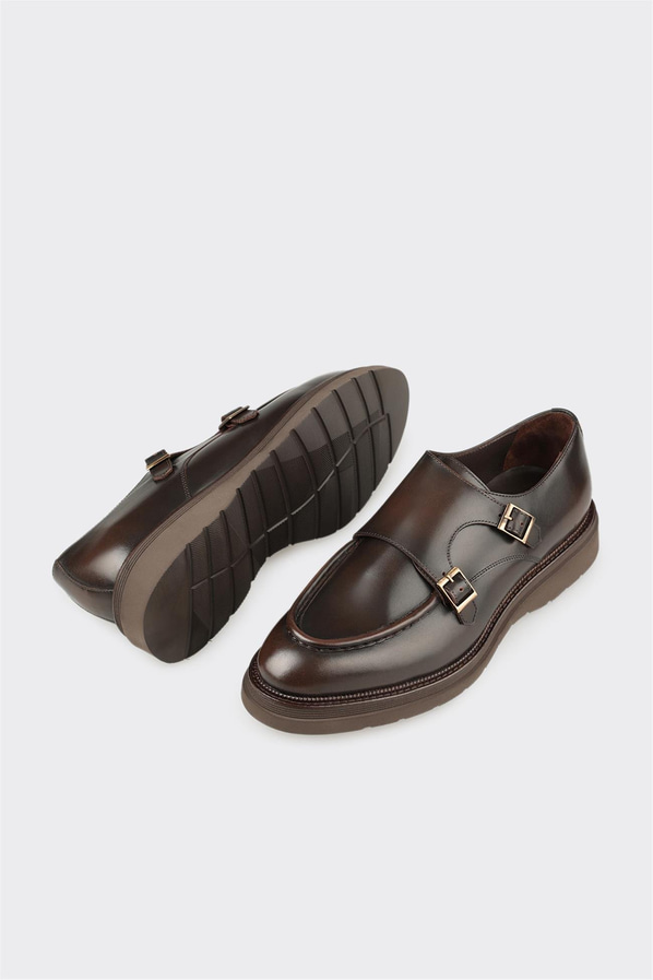 Kahve Deri Erkek Günlük Ayakkabı