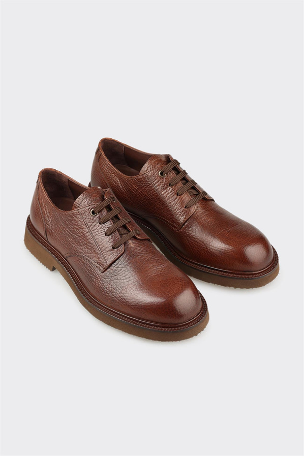 Kahve Deri Erkek Günlük Ayakkabı