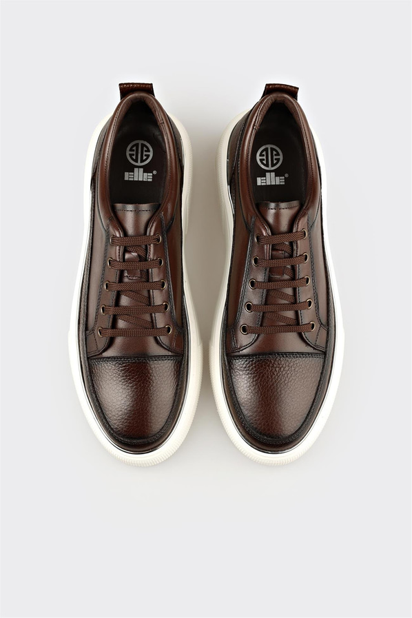 Kahve Deri Erkek Günlük Ayakkabı