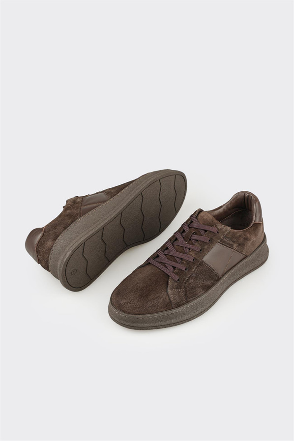 Kahve Deri Erkek Günlük Ayakkabı