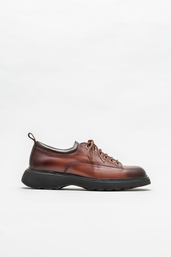 Kahve deri erkek günlük ayakkabı, günlük kullanım için - Elle Shoes