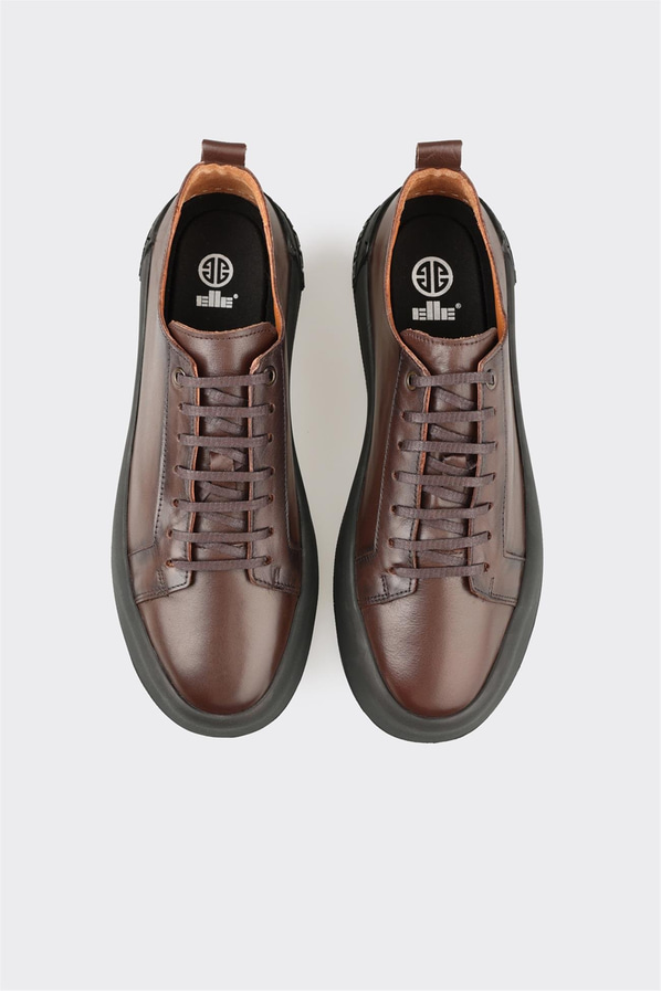 Kahve Deri Erkek Günlük Ayakkabı