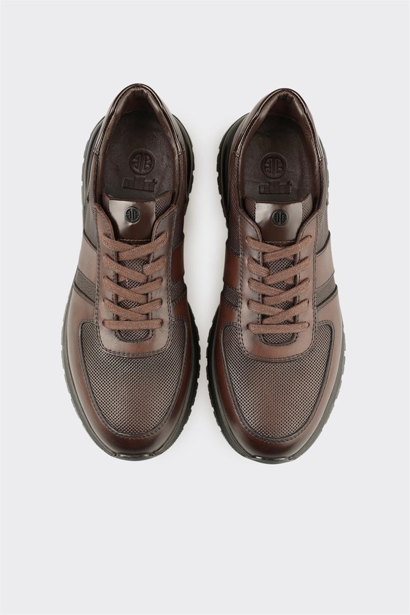 Kahve Deri Erkek Günlük Ayakkabı