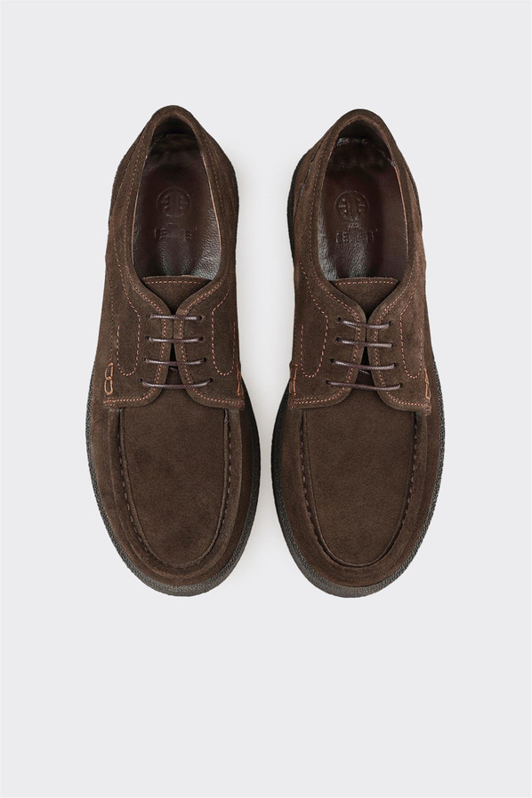 Kahve Deri Erkek Günlük Ayakkabı