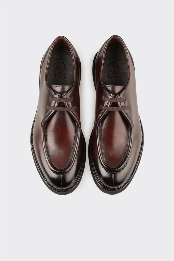 Kahve Deri Erkek Günlük Ayakkabı