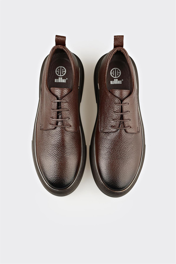 Kahve Deri Erkek Günlük Ayakkabı