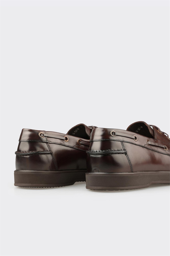 Kahve Deri Erkek Günlük Ayakkabı