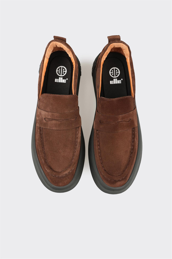 Kahve Deri Erkek Günlük Ayakkabı