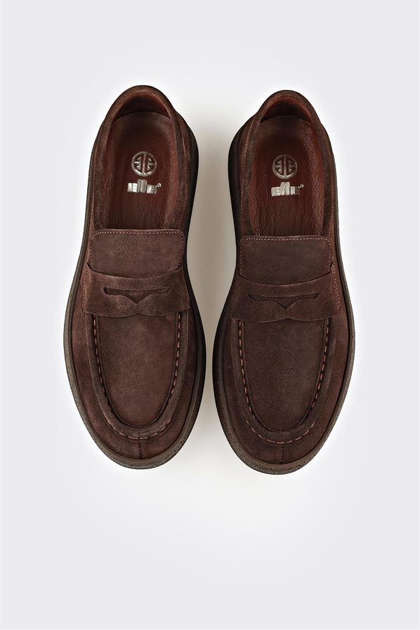 Kahve Deri Erkek Günlük Ayakkabı