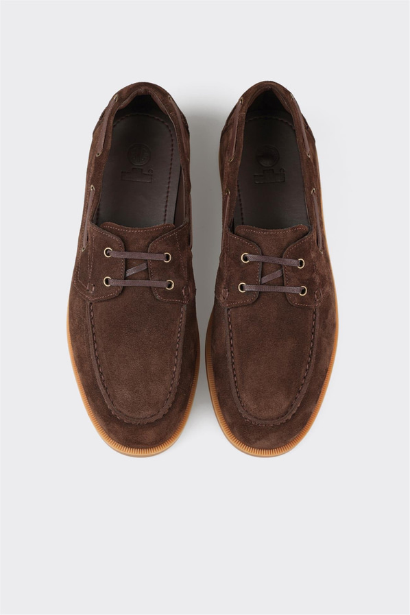 Kahve Deri Erkek Günlük Ayakkabı