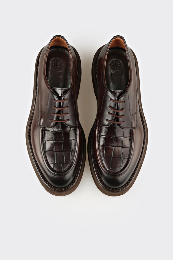 Kahve Deri Erkek Günlük Ayakkabı