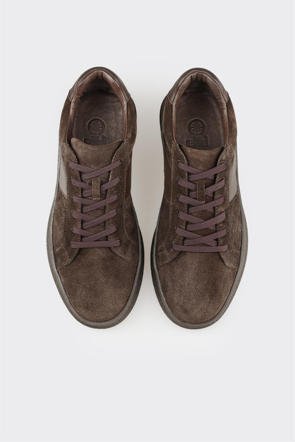 Kahve Deri Erkek Günlük Ayakkabı