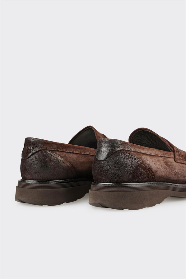 Kahve Deri Erkek Günlük Ayakkabı