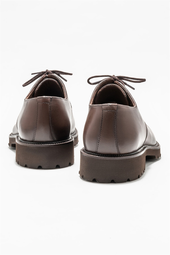 Kahve deri erkek günlük ayakkabı, günlük kullanım için - Elle Shoes