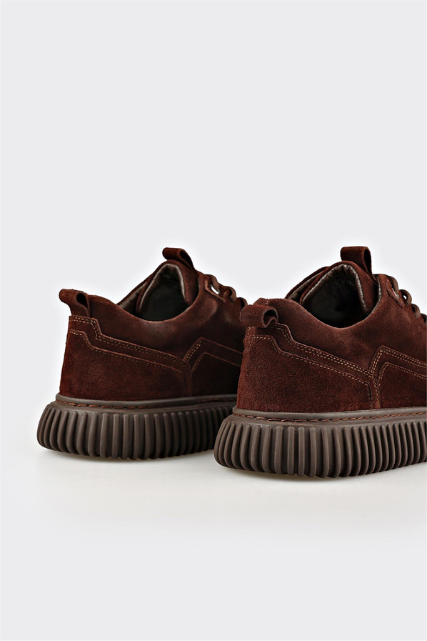 Kahve Deri Erkek Günlük Ayakkabı