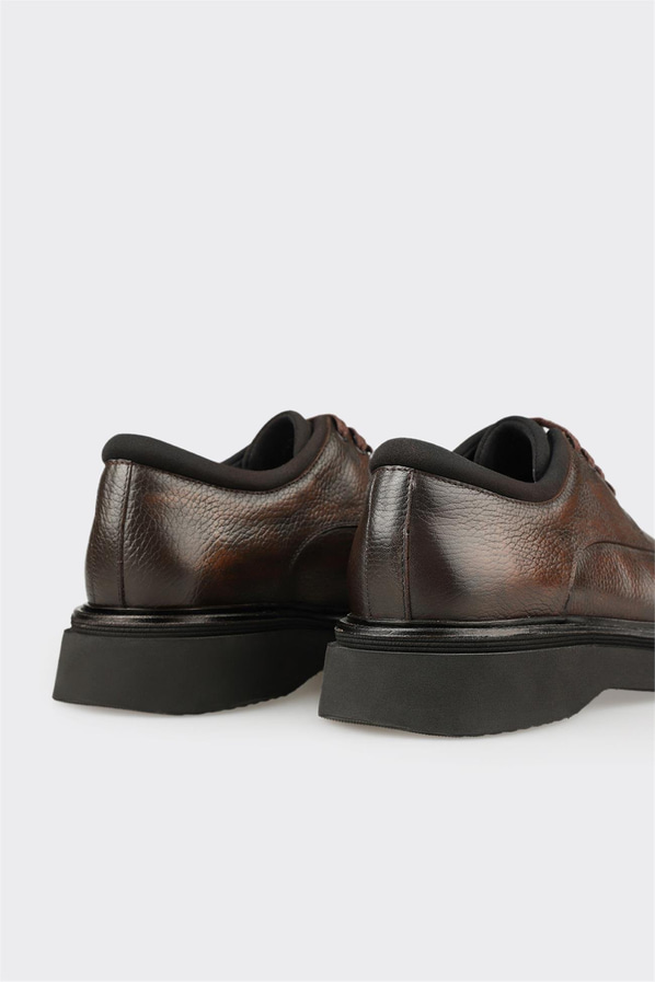 Kahve Deri Erkek Günlük Ayakkabı
