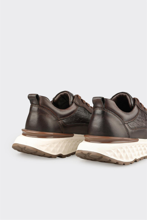 Kahve Deri Erkek Günlük Ayakkabı