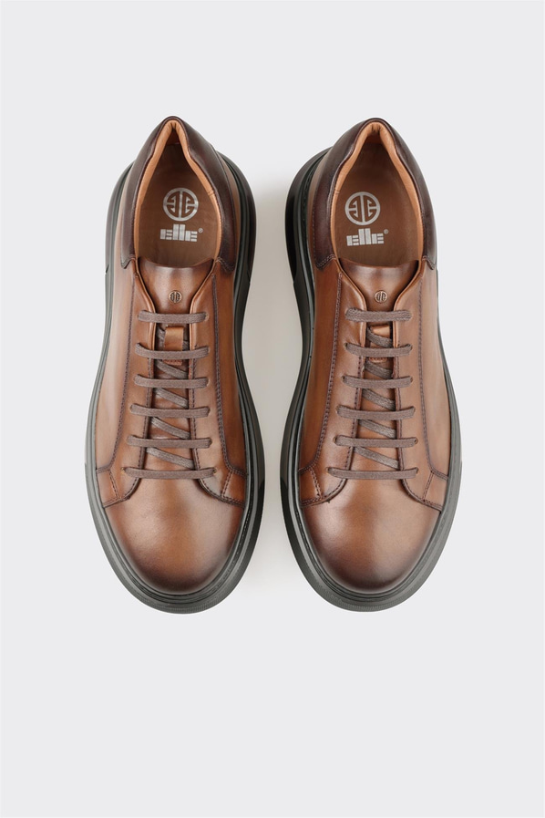 Kahve Deri Erkek Günlük Ayakkabı