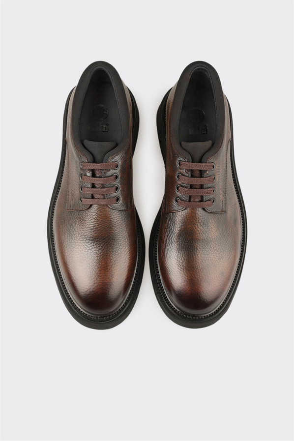 Kahve Deri Erkek Günlük Ayakkabı