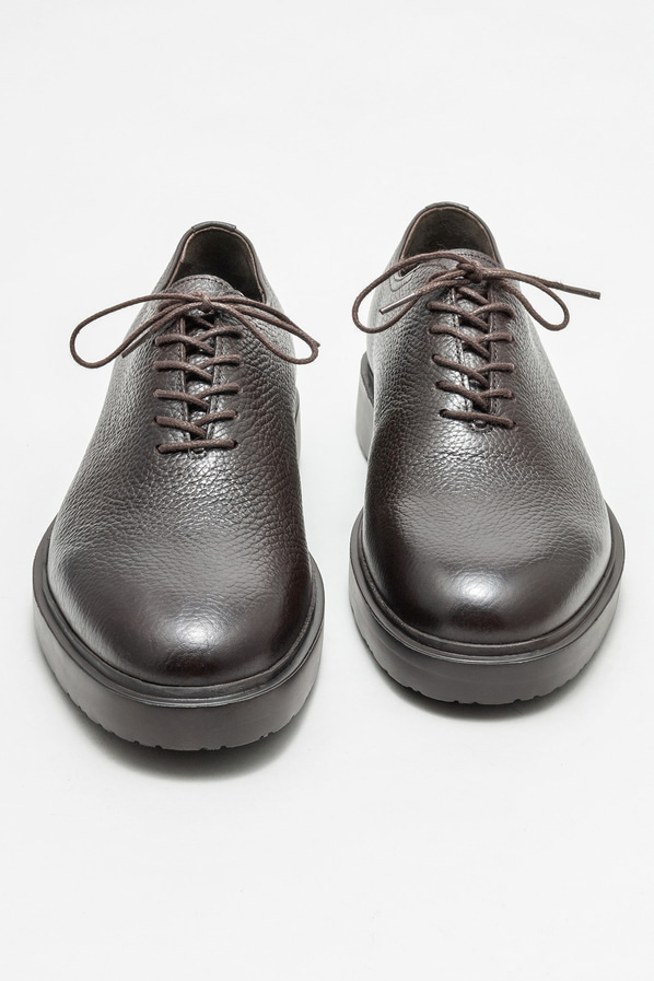 Kahve deri erkek günlük ayakkabı, günlük kullanım için - Elle Shoes