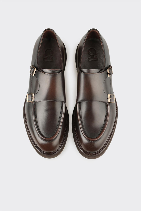 Kahve Deri Erkek Günlük Ayakkabı