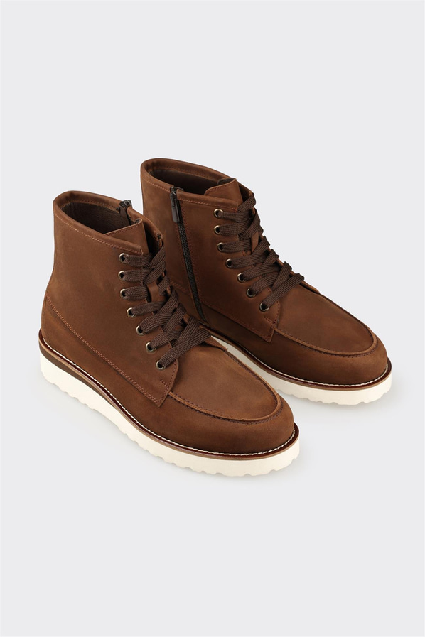 Kahve Deri Erkek Günlük Bot