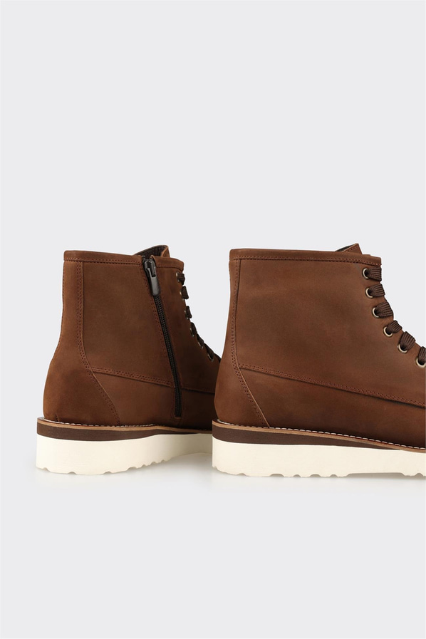 Kahve Deri Erkek Günlük Bot