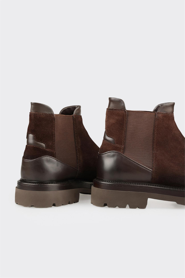 Kahve Deri Erkek Günlük Bot