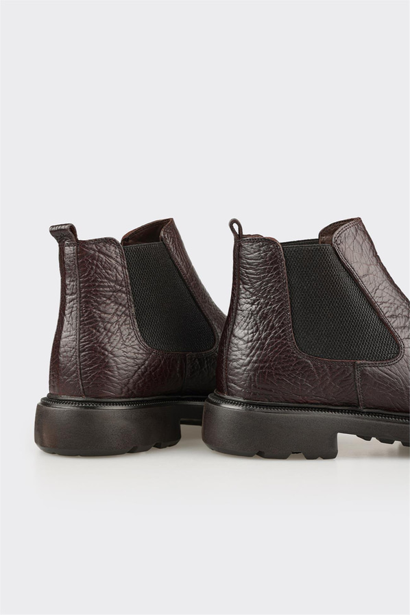 Kahve Deri Erkek Günlük Bot