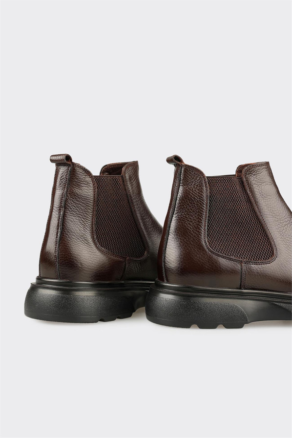 Kahve Deri Erkek Günlük Bot