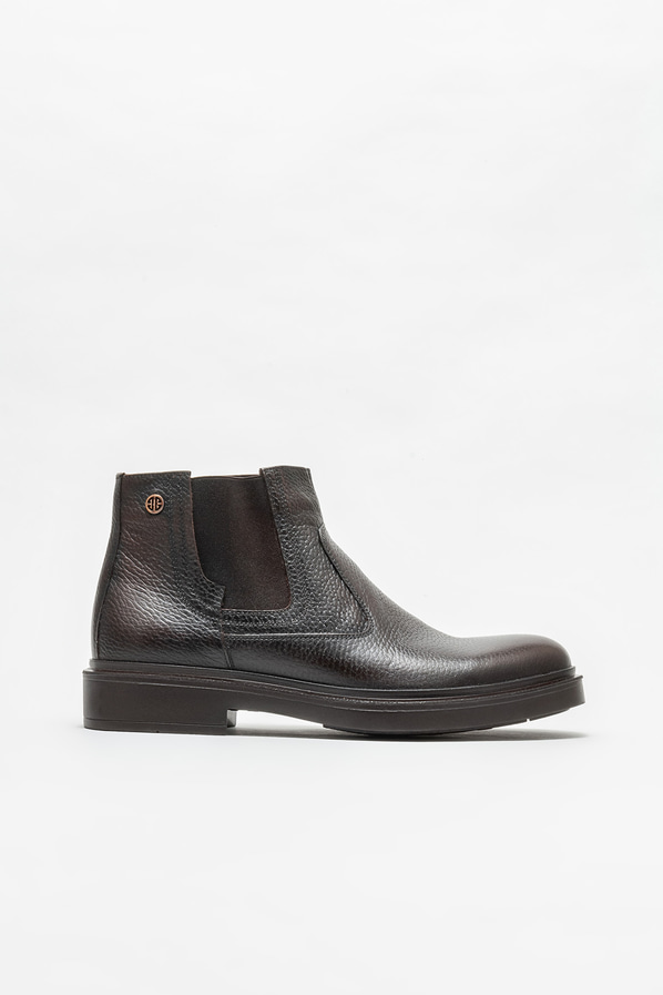 Kahve deri erkek günlük bot, rahat kullanım için - Elle Shoes