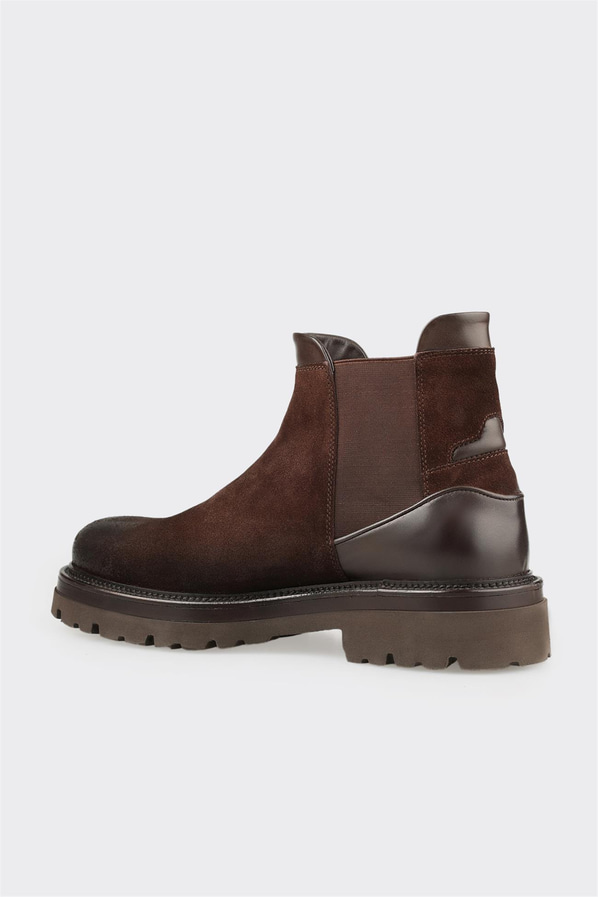 Kahve Deri Erkek Günlük Bot