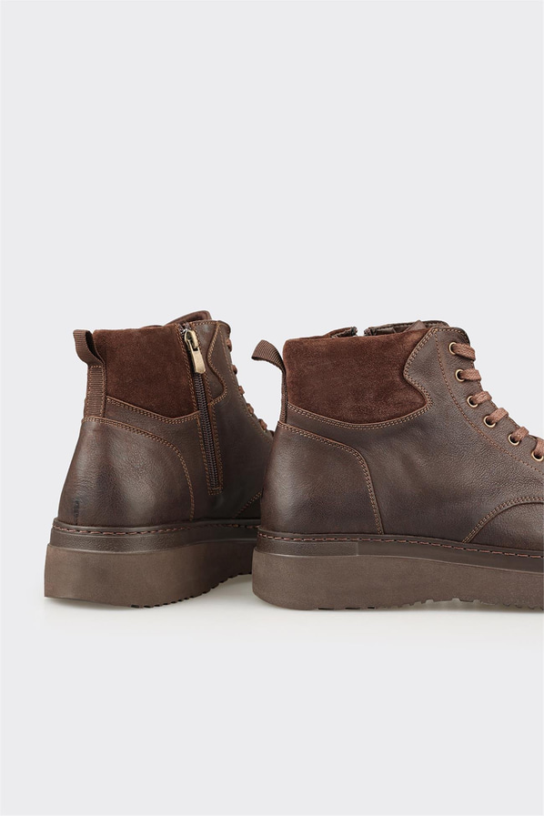 Kahve Deri Erkek Günlük Bot