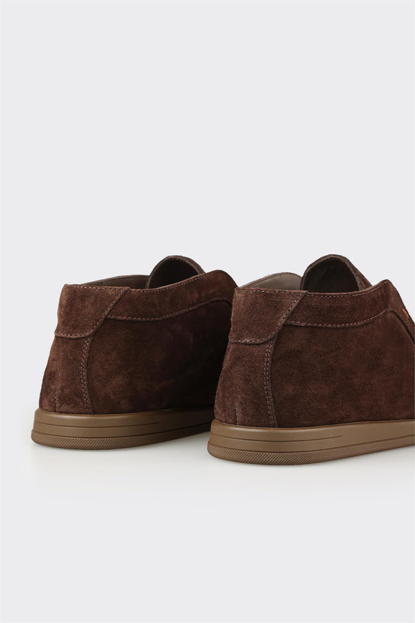 Kahve Deri Erkek Günlük Bot