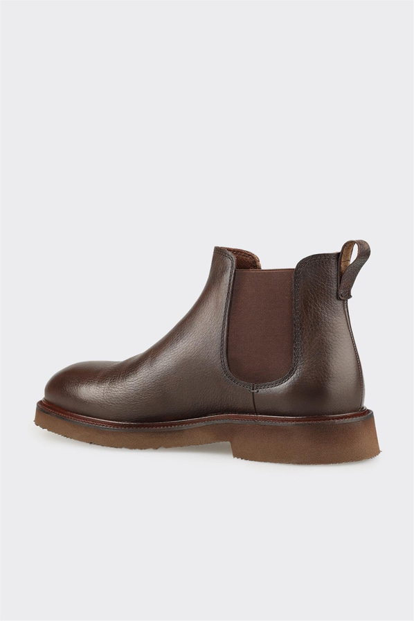 Kahve Deri Erkek Günlük Bot