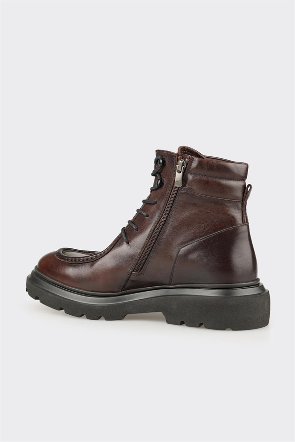 Kahve Deri Erkek Günlük Bot